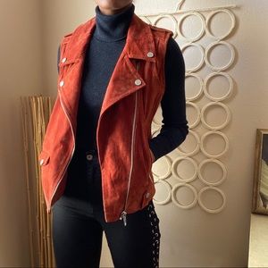BlankNYC 100% Leather Moto Vest
